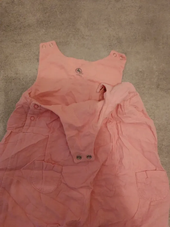 Salopette velours rose vif 67cm petit bateau - photo numéro 2