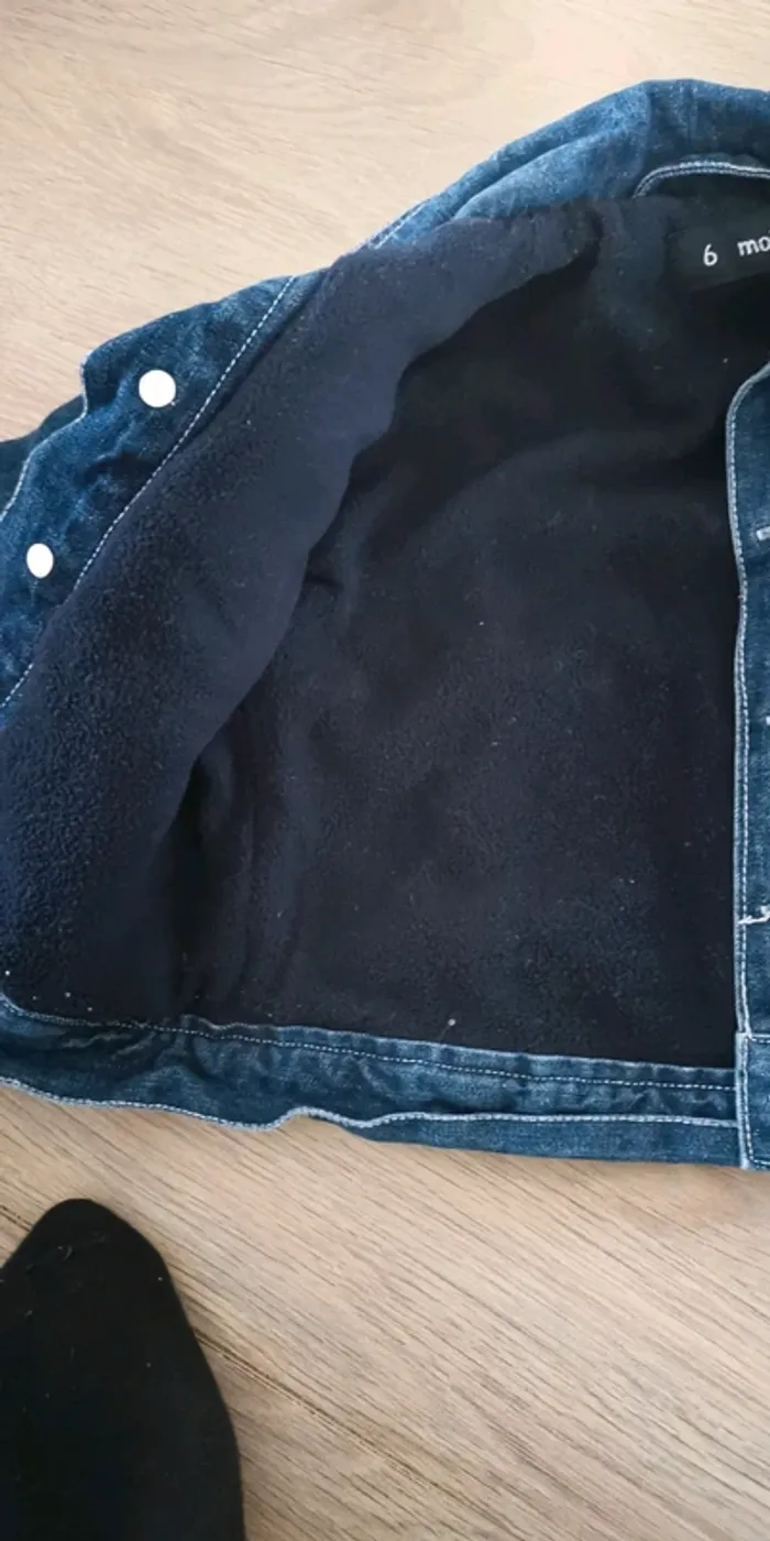 Veste en jeans chaude 6 mois - photo numéro 2