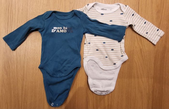 Lot de 2 body - 1 mois - Gemo