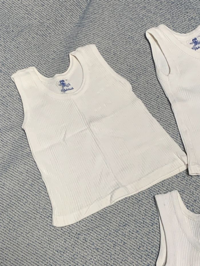 Sous vêtements bébé anciens Polichinelle lot de 3 (2 tailles 4 et 1 taille 2) - photo numéro 3