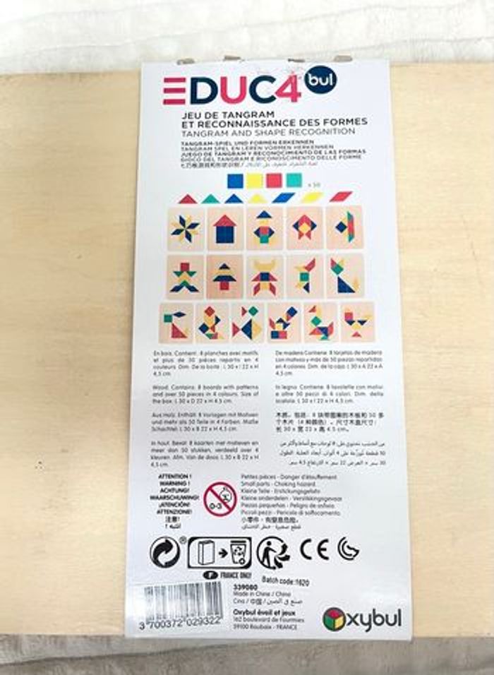 Jeu Tangram et reconnaissance de formes, Oxybul - photo numéro 6