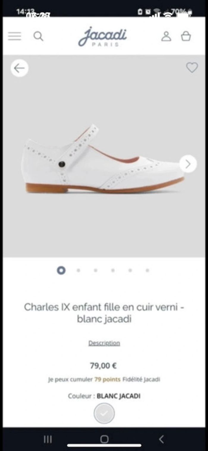 Chaussure Charles IX Jacadi pointure 29 - photo numéro 8