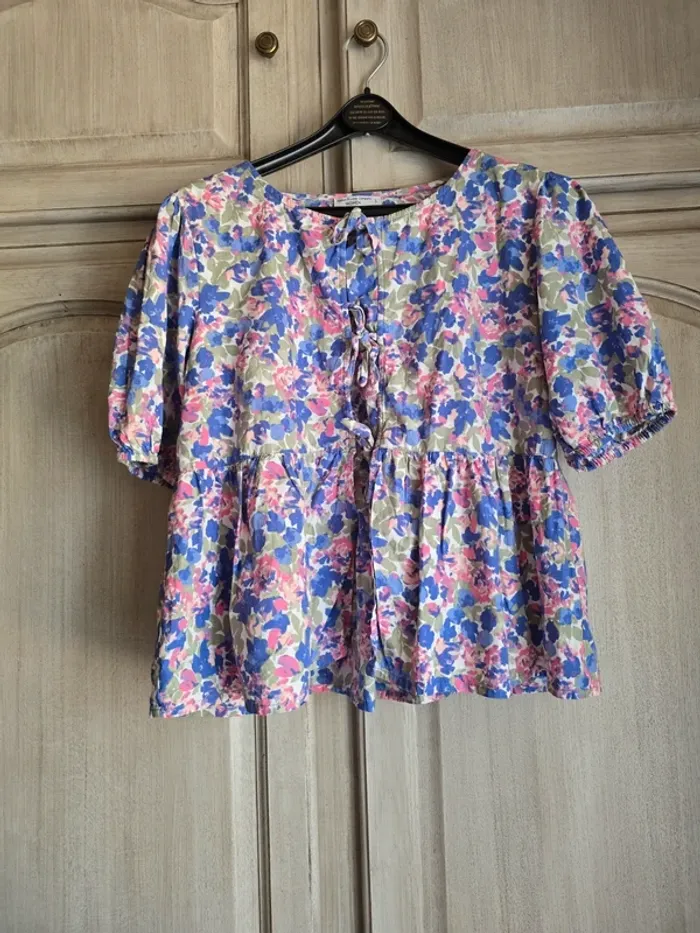 Blouse fleurie et colorée taille L fashion private company