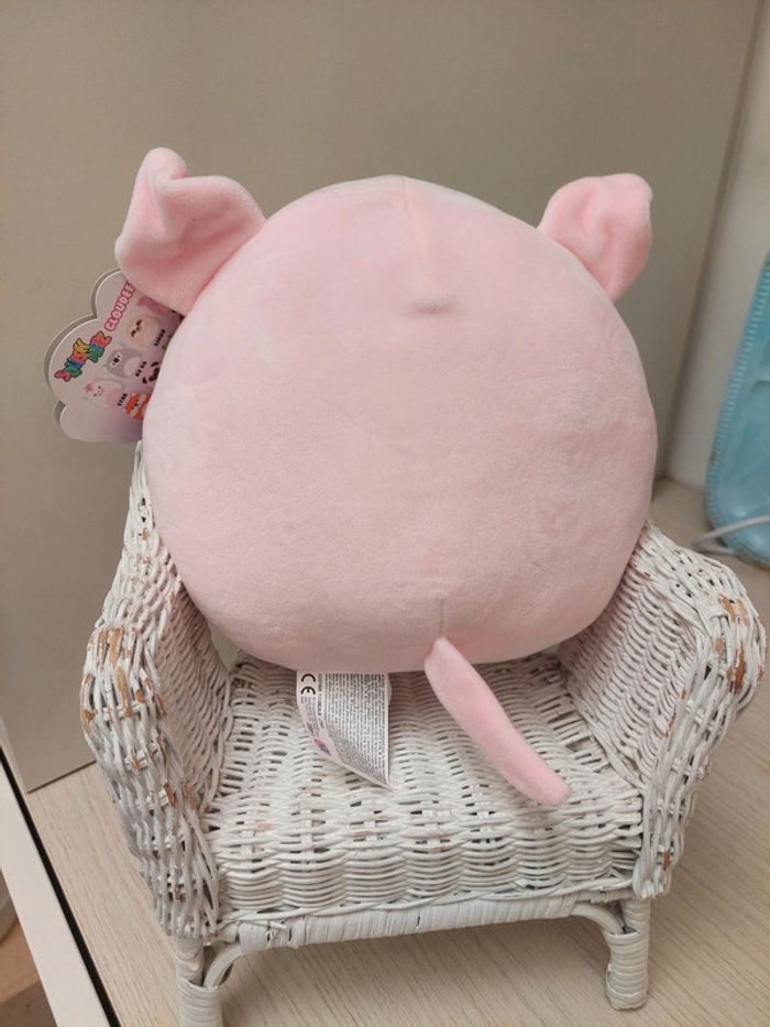 Hti - peluche cochon squish meez cloudeez - photo numéro 3