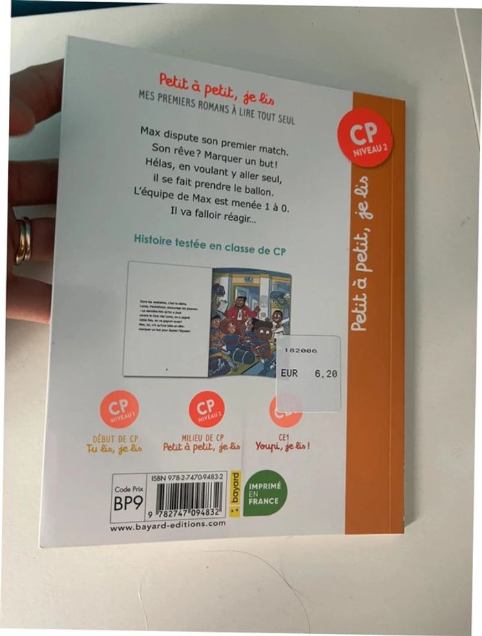 Livre de lecture CP Max foi de foot neuf - photo numéro 2