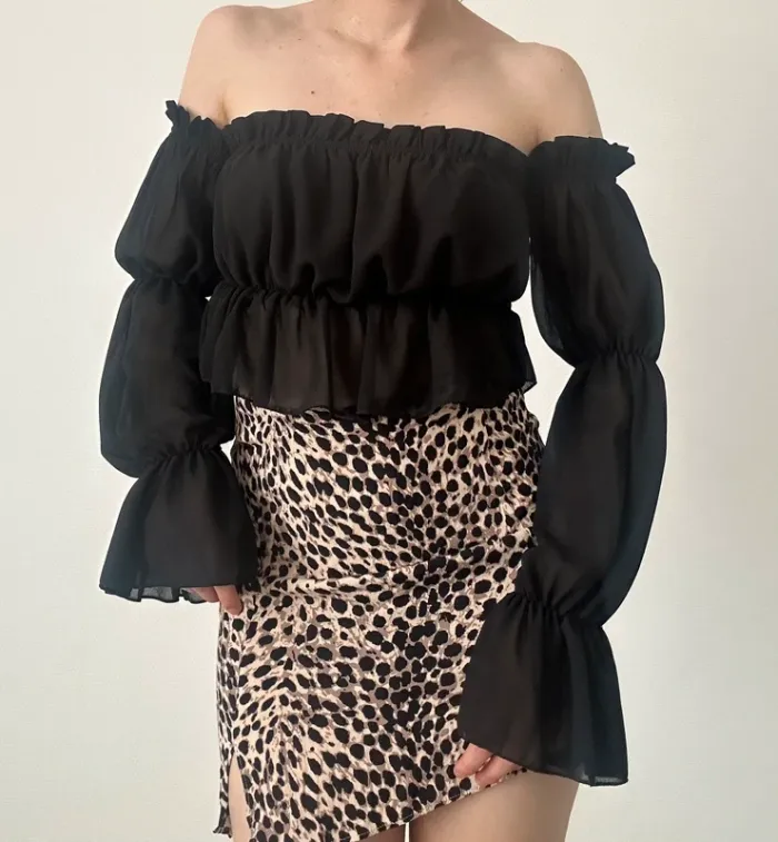 Haut noir vintage - photo numéro 8