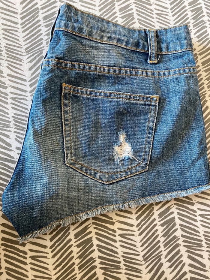 Short suédine ´ jean taille 38 Américain Jennifer - photo numéro 4