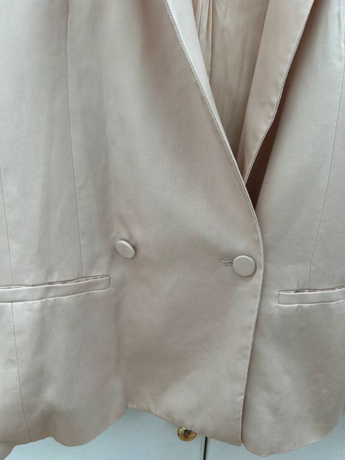 Veste blazer beige crème camaïeu taille 36 neuve - photo numéro 3