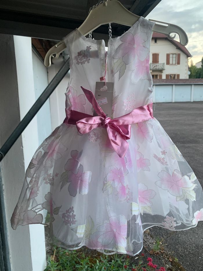 Robe bébé 24 mois, avec sac , baptême, cérémonie - photo numéro 2