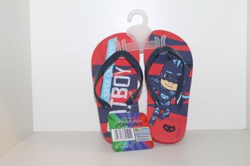 tongs pyjamasques rouge lanières bleu foncé 28/29