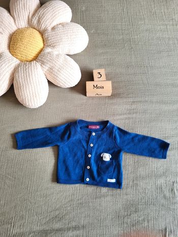 Gilet veste coton bébé mixte 3mois Sergent Major
