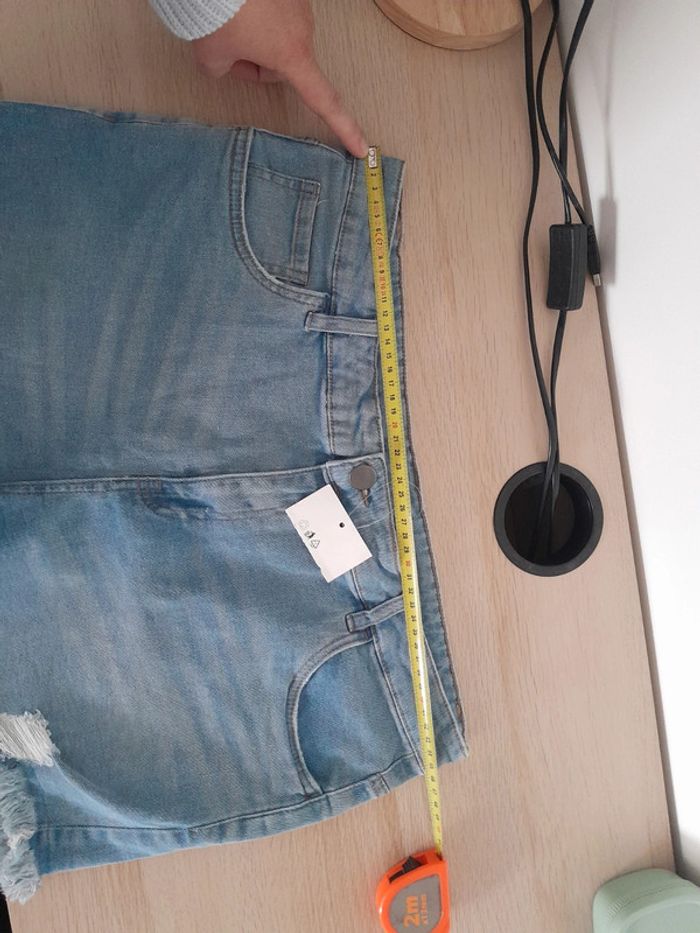 Short jean femme L - photo numéro 4