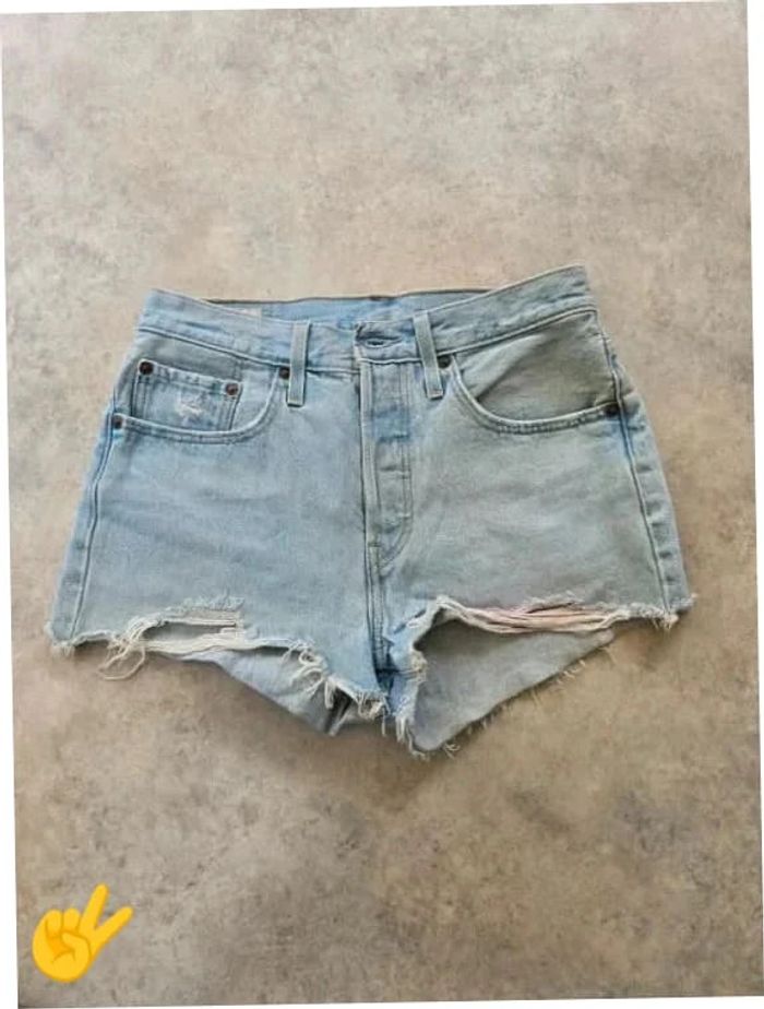 Short Levi's 501 W26 FR36 Bleu Femme Women SHO165b