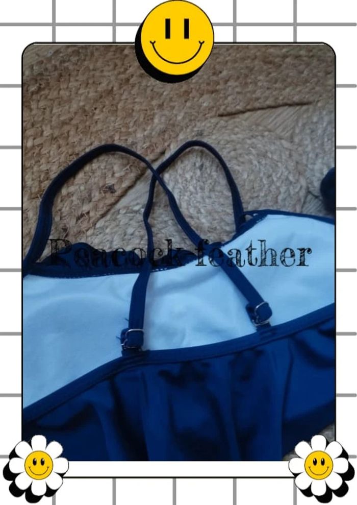 Maillot de bain bleu femme 38 culotte haute - photo numéro 7