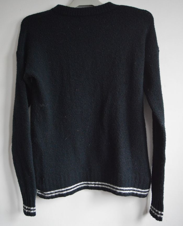 Pull bleu marine Abercrombie & Fitch – Taille S – Logo A&F - photo numéro 3