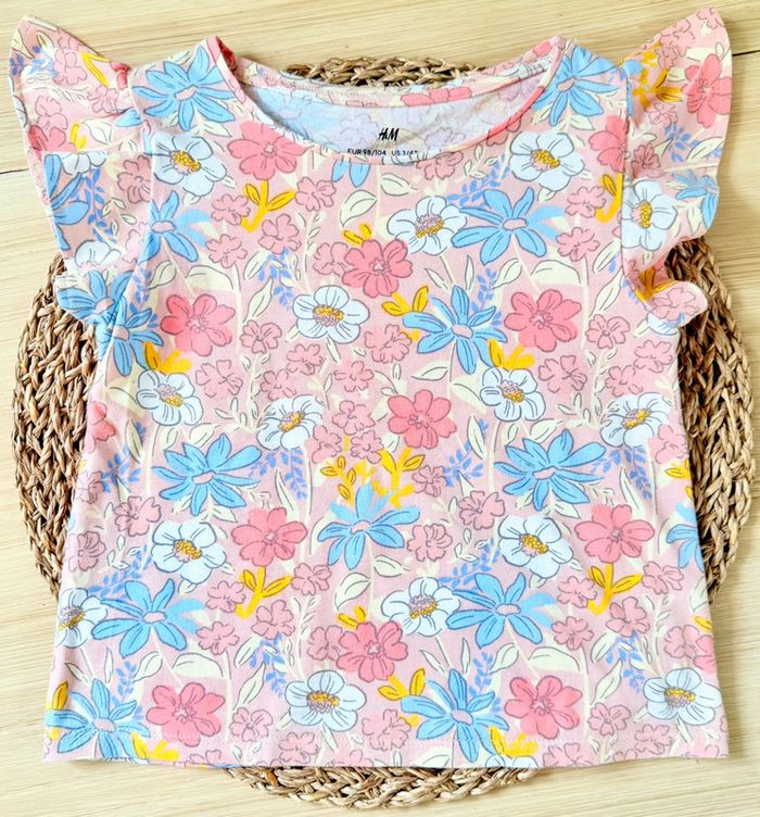 Tee-shirt imprimé fleuri pastel H&M