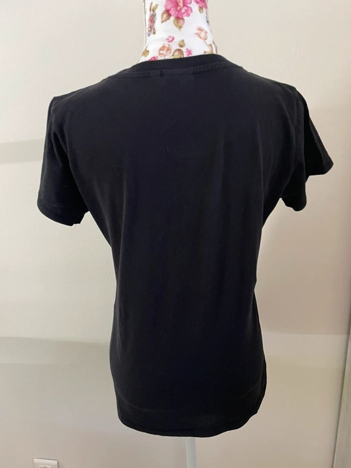 T-shirt converse femme noir logo blanc - photo numéro 2