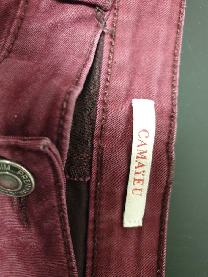 Jean Camaïeu femme Bordeaux - photo numéro 4