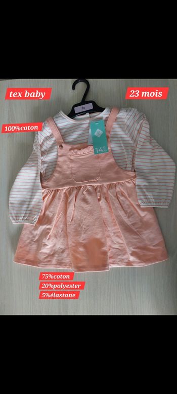 Ensemble robe et haut fille 23mois 