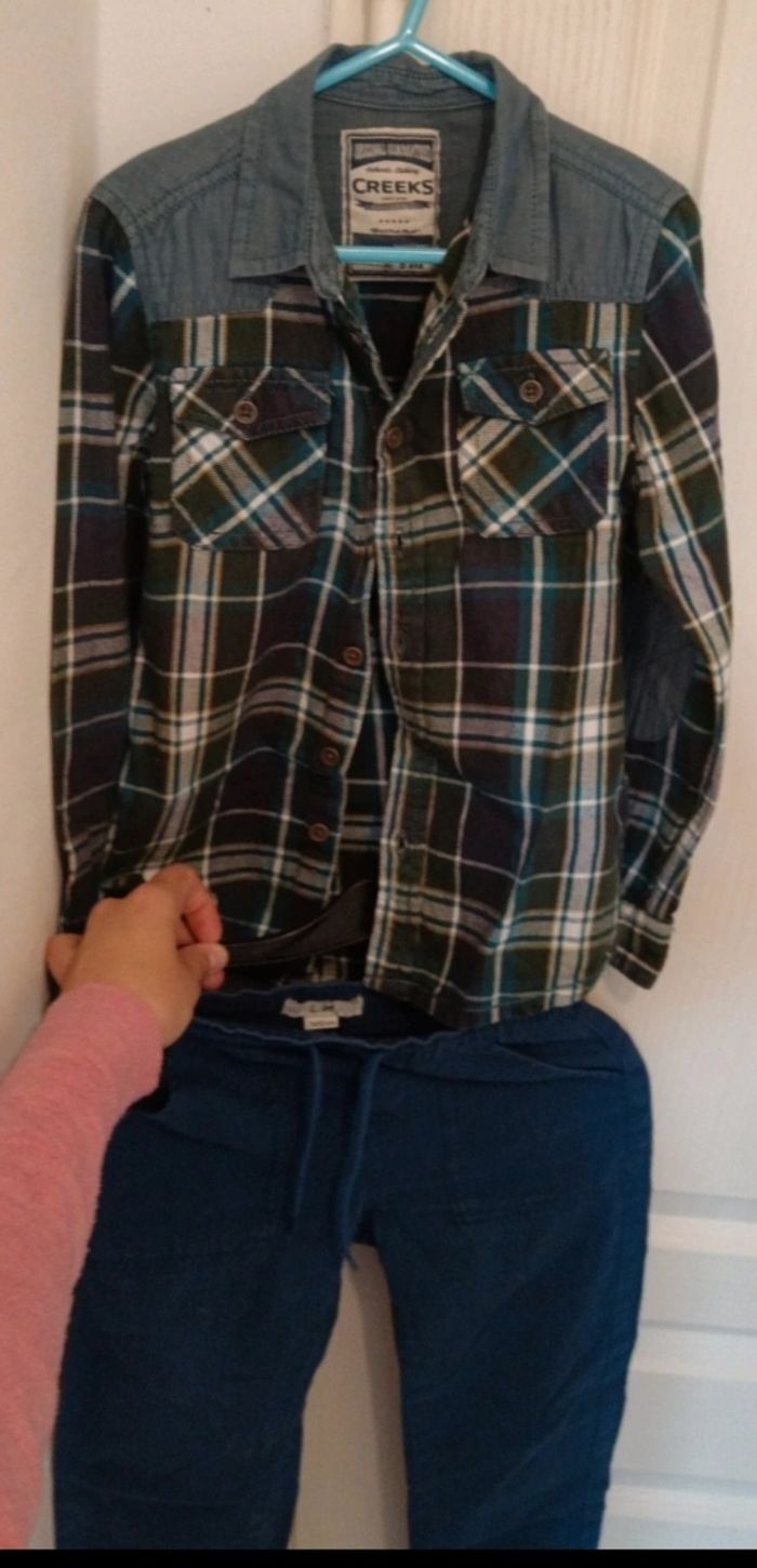 Ensemble hiver chemises et  pantalon 6-7ans - photo numéro 7