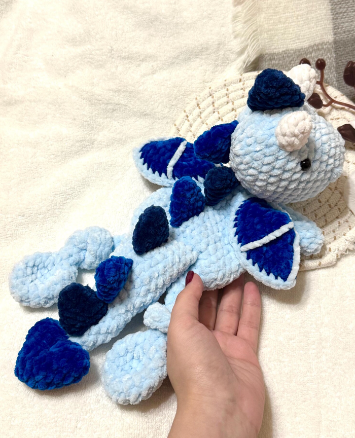 🐉✨ Doudou dragon au crochet 🧶💚