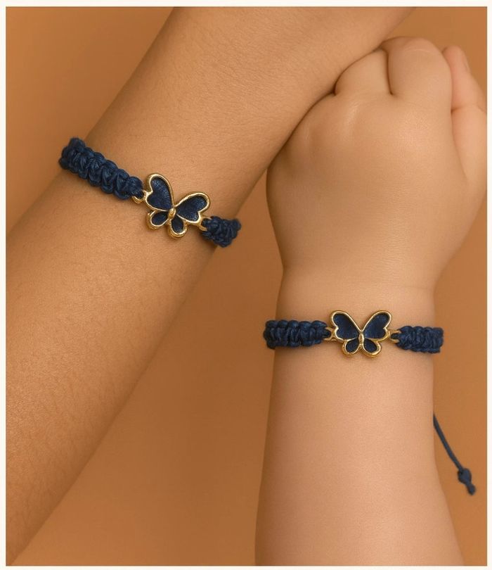 Bracelet papillon bleu