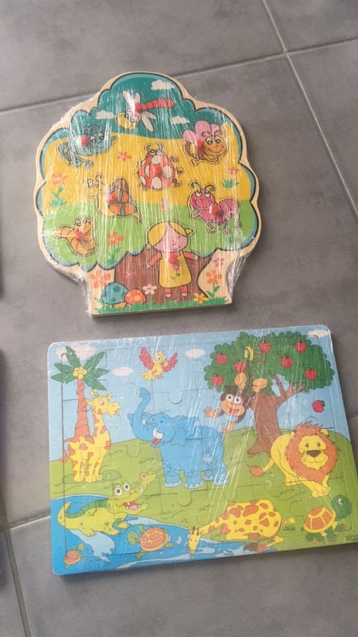 Lot de 4 puzzles en bois - photo numéro 3