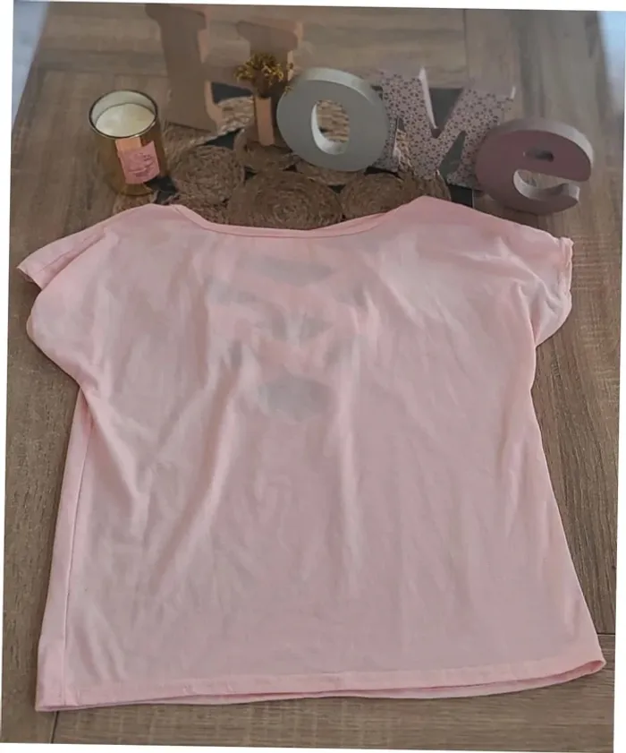 Tshirt rose taille M