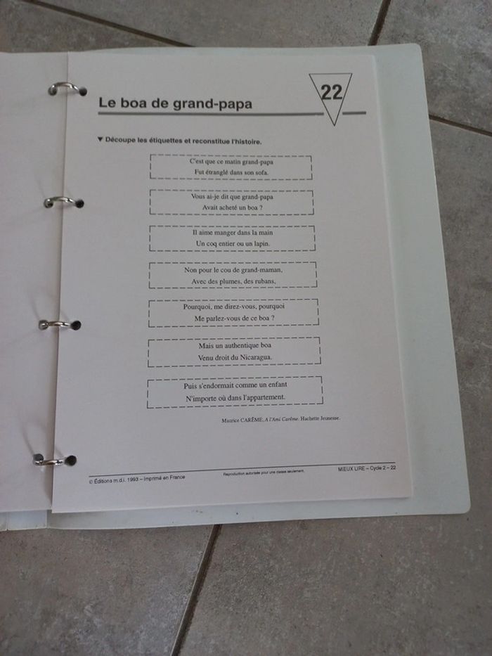 Classeur clé en main Lecture ce1 Mieux lire au cycle 2 - photo numéro 3
