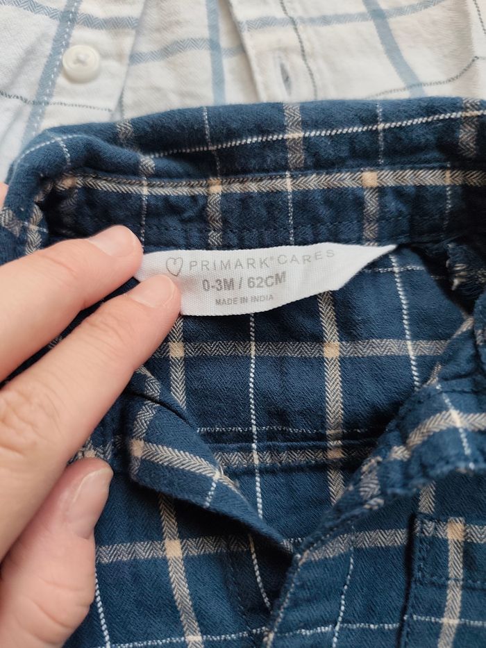 Lots deux chemises garçon bébé - photo numéro 2