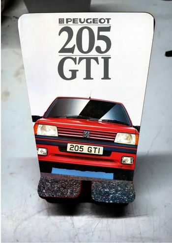 support téléphone motif peugeot 205gti neuf