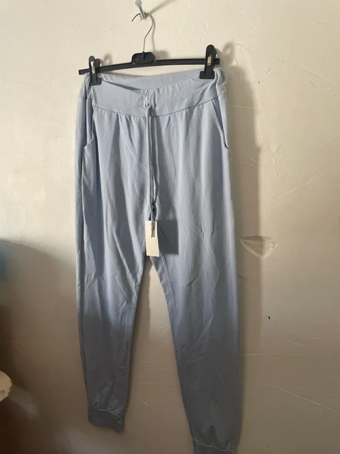 Pantalon, jogging bleu 749