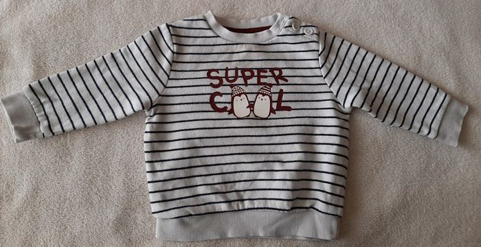 Sweat shirt rayé 12M
