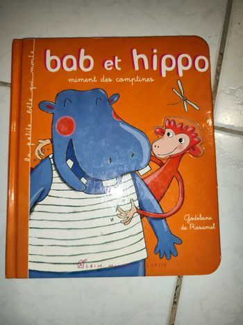 Livre bab et hippo miment des comptines