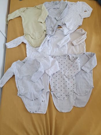 Lot 10 bodys 9 mois