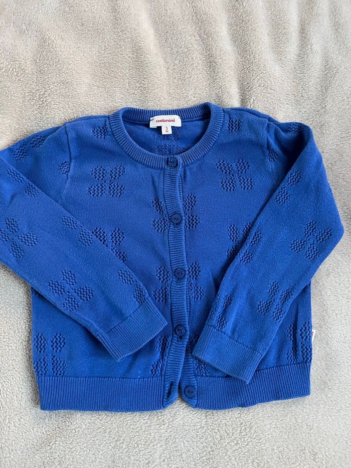 Gilet bleu pour fille | Catimini | 3ans - photo numéro 2