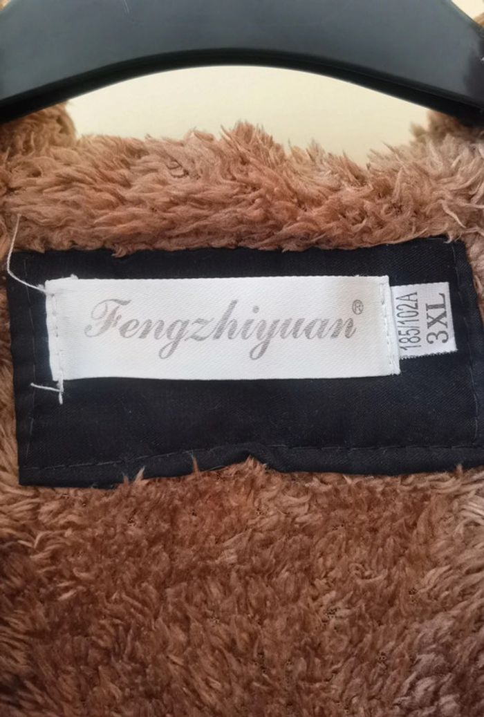 Manteau chaud noir capuche fourrure 44/46 - photo numéro 10