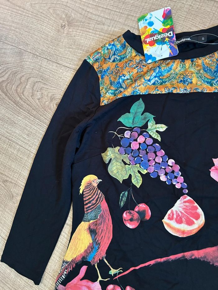 Robe noire et imprimée neuve Desigual taille S (valeur 70€) - photo numéro 13