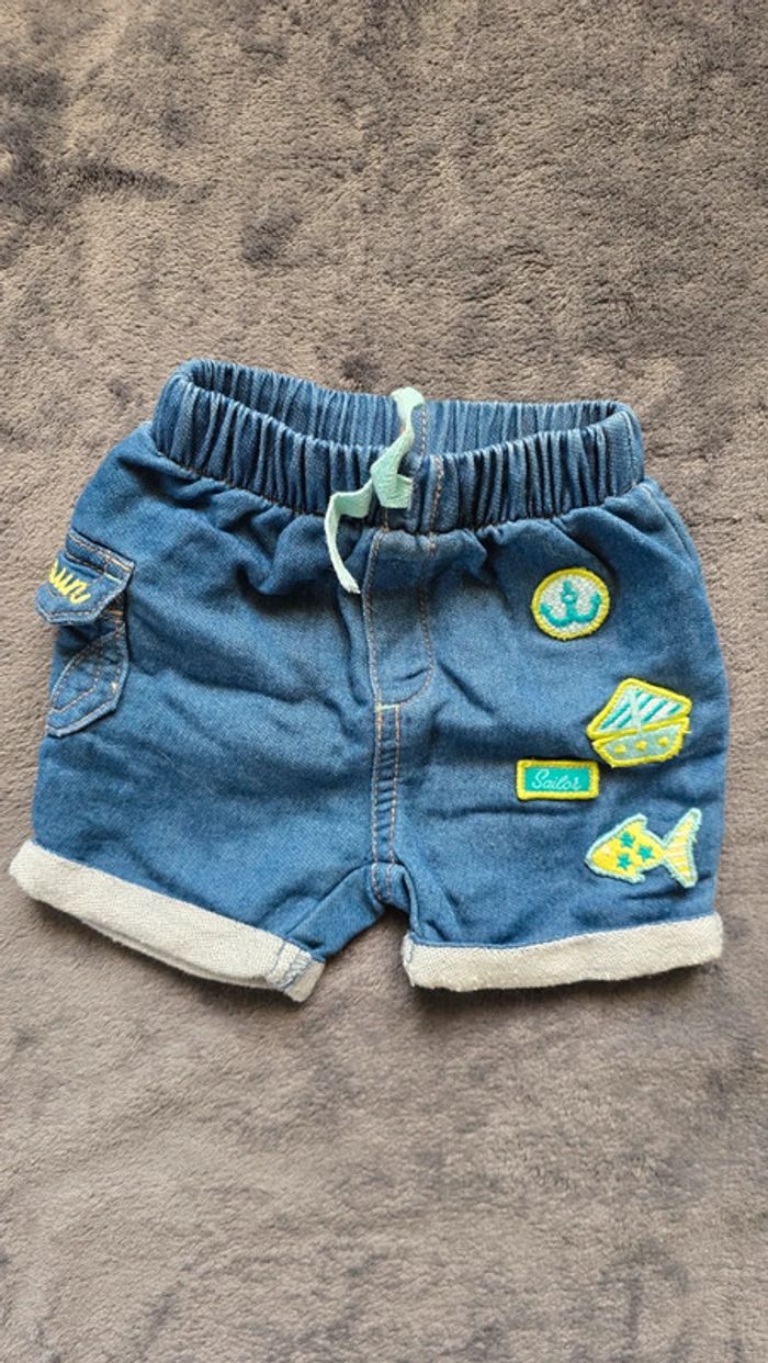 Ensemble bébé short tee shirt et gilet - photo numéro 4