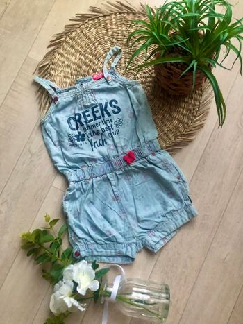 Combishort bleue ciel fille Creeks