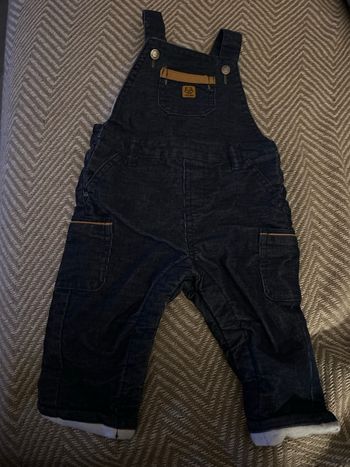 Salopette velours Obaibi 6 mois