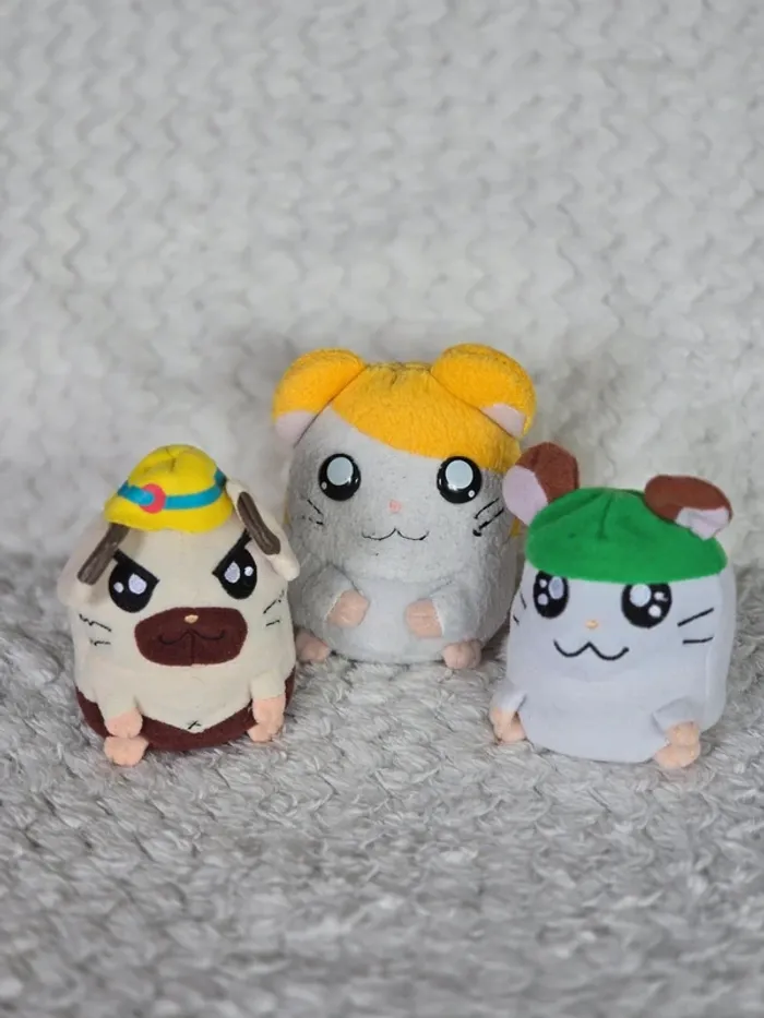 Lot 3 peluches Hamtaro
