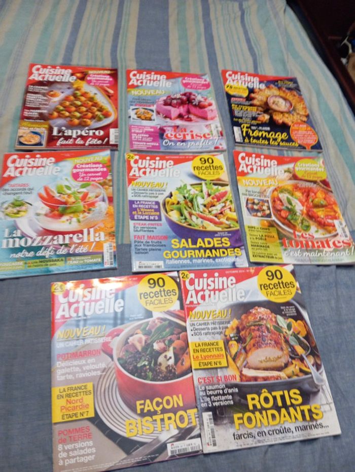 Lot 8 magazines Cuisine actuelle TBE