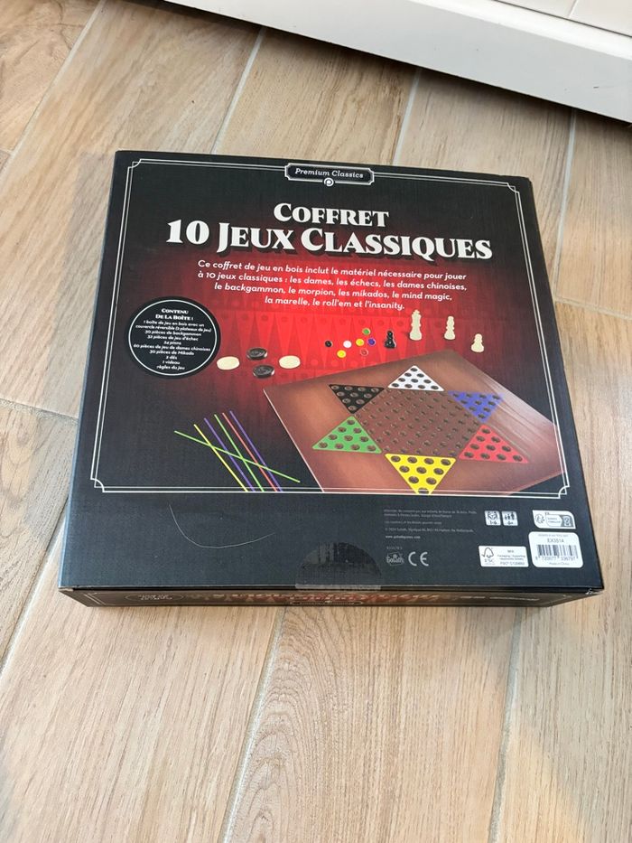 Coffret de jeux en bois - photo numéro 2