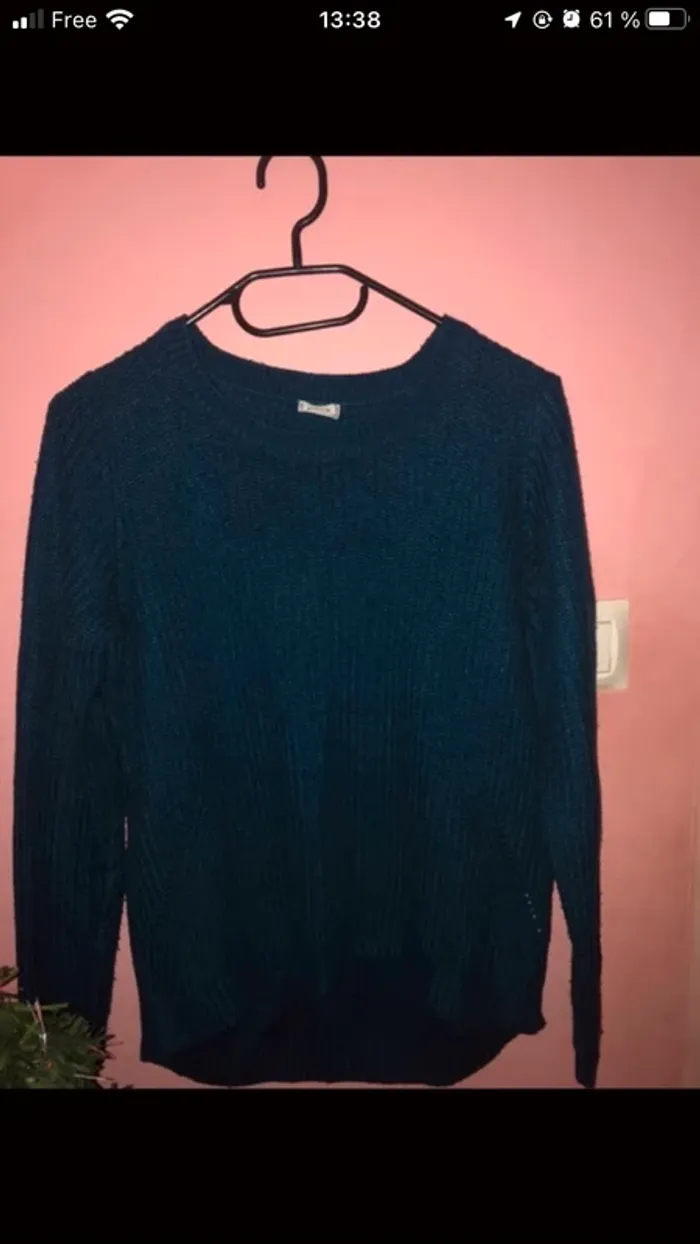 pull bleu pimkie taille s - photo numéro 2