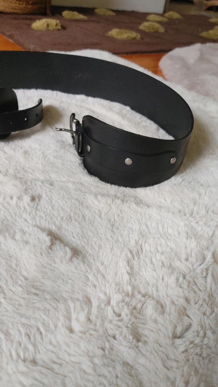 Ceinture en cuir véritable vachette - photo numéro 10