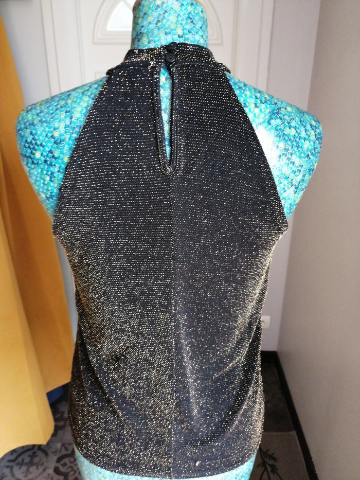 Joli haut pailleté doré La halle - photo numéro 4