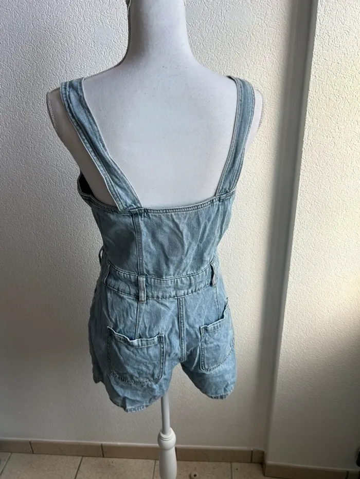 Combi short en jean - photo numéro 2