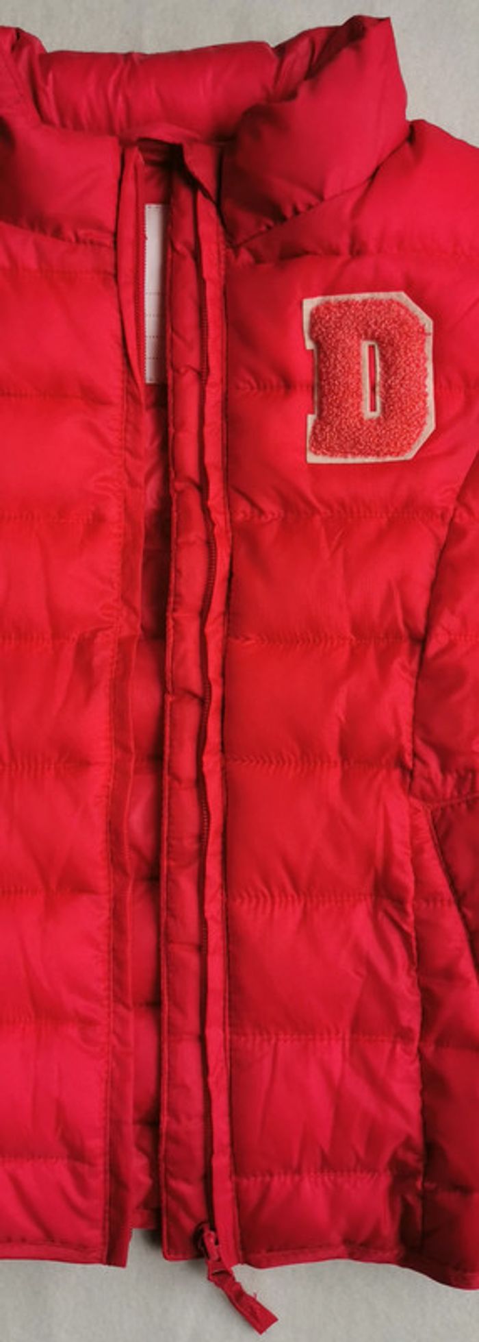 Doudoune 🧒 sans manche, légère, capuche, rouge, dpam, 4 ans - photo numéro 5