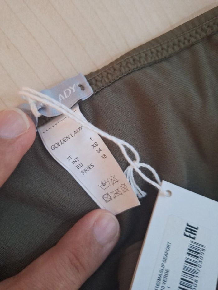 Bas de maillot de bain xs kaki - photo numéro 4